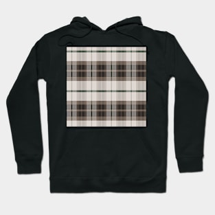 Dark Academia Aesthetic Ossian 1 Hand Drawn Textured Plaid Pattern Hoodie